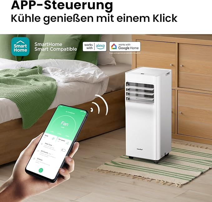 Comfee Breezy Cool Pro 2.0 Mobile Klimaanlage 3-in-1 mit WLAN und App-Steuerung